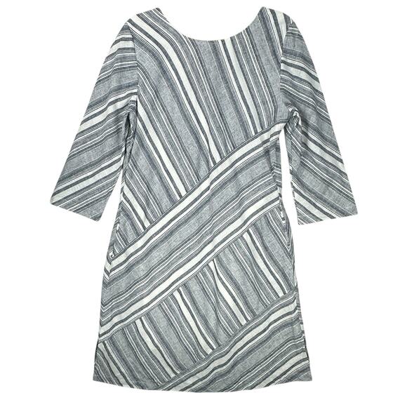 Soft Surroundings Sonya Shift Dress Size Medium Linen Coastal Office Capsule - Picture 8 of 11